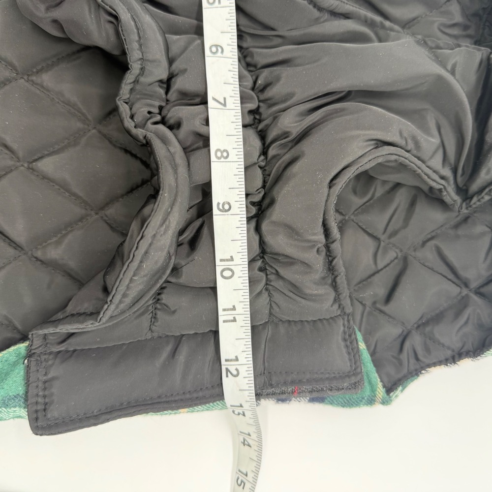 Kuoser Waterproof Dog Coat Reversible Plaid Jacket Green Black XL - Picture 6 of 7